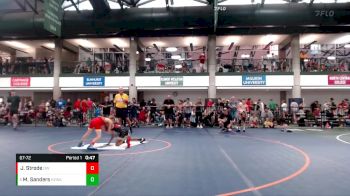 67-72 lbs Cons. Semi - Miguel Sanders, STL Warrior vs Joshua Strode, Demolition WC