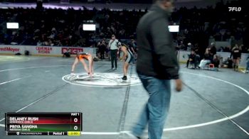 Girls 130 lbs Champ. Round 2 - Priya Sangha, Meridian (Girls) vs Delaney Rush, Kennewick (Girls)