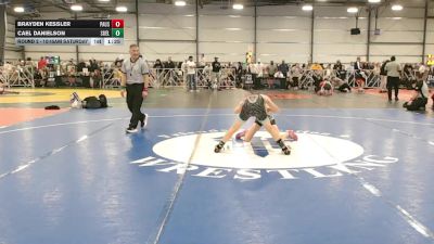 84 lbs Round 2 - 10:45am Saturday - Brayden Kessler, PA USA vs Cael Danielson, Southwest Elite