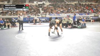 167-D3 Semifinal - Sergio Macias, Sahuarita High School vs Seth McDowell, Show Low High School