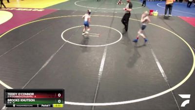 60 lbs Semis (4 Team) - Brooks Knutson, K-M vs Teddy O`Connor, Z-M (Zumbrota/Mazeppa)