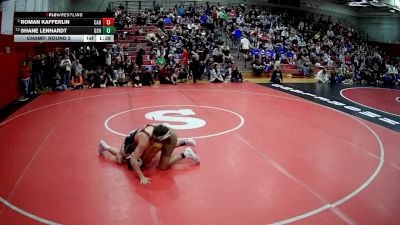 121 lbs Champ. Round 2 - Roman Kafferlin, Corry Area Hs vs Shane Lenhardt, Greensburg Salem Hs