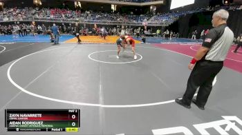 5A 120 lbs Cons. Round 3 - Zayn Navarrete, Comal Canyon vs Aidan Rodriguez, Corpus Christi Veterans Memorial