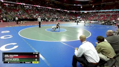 D1-138 lbs Cons. Round 2 - Joel Sullivan, Wilmot Union vs Tristan North, West Allis Nathan Hale