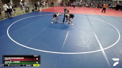 160 lbs Semis (4 Team) - Caleb Rosenbrook, F/MCC vs Samuel Larsen, ACGC