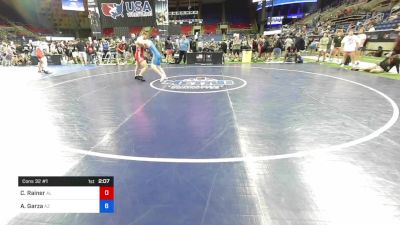 220 lbs Cons 32 #1 - Colton Rainer, Alabama vs Abel Garza, Arizona