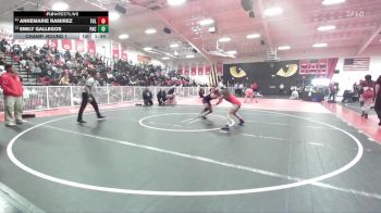 100 lbs Champ. Round 1 - Annemarie Ramirez, Fullerton vs Emily Gallegos, Pacifica/Oxnard