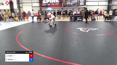 86 kg Round Of 128 - James Lledo, Mat Town USA vs Dalton Battle, Boone RTC