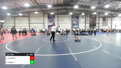 80 lbs Semifinal - Joseph Colardo, RI vs Carson Raper, NC