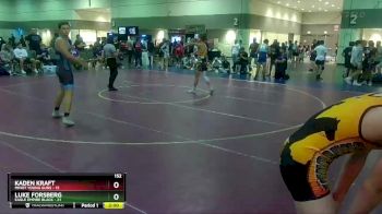 152 lbs Round 1 (16 Team) - Kaden Kraft, Minot Young Guns vs Luke Forsberg, Eagle Empire Black