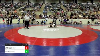 95 lbs Quarterfinal - Wyatt Cooper, South Forsyth WAR Wrestling Club vs Kellan Lukas, Rogue Wrestling