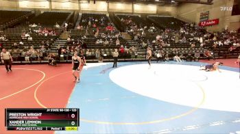 123 lbs Cons. Round 4 - Preston Wright, Hurricane High School vs Xander Lemmon, Syracuse High School