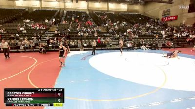 123 lbs Cons. Round 4 - Preston Wright, Hurricane High School vs Xander Lemmon, Syracuse High School