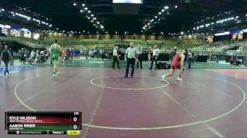 215 lbs Champ. Round 3 - Kyle Nilsson, New Smyrna Beach Sr H S vs Aaron Riner, Buford HS