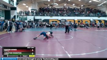 130 lbs Cons. Round 3 - Hunter Bones, Meridian vs Christian Egginton, Victory
