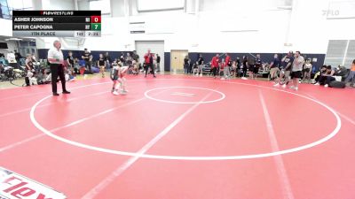 M-75 lbs 7th Place - Asher Johnson, MI vs Peter Capogna, NY