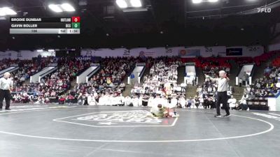 106 lbs Finals (8 Team) - Gavin Boller, Detroit Catholic Central vs Brodie Dunbar, Hartland