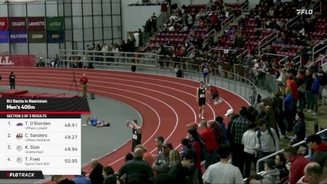 Men's 400m, Finals 3