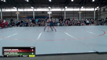 92 lbs Quarterfinals (8 Team) - Zackary Rowan, Middleton Wrestling Club vs Pedro Barajas, Legacy Wrestling Academy