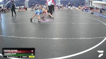 65 lbs Quarterfinals (8 Team) - Conner Craig, Alabama Elite vs Colton Snyder, The Untouchables Purple