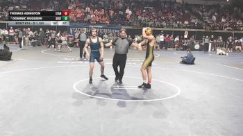 D 1 150 lbs Cons. Round 5 - Dominic Ruggieri, Southside vs Thomas Abington, St. Amant