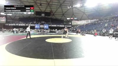 Boys 4A 285 lbs Cons. Round 4 - Kaden Thompson, Emerald Ridge vs Sean Ponce, Sumner