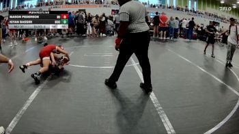 80 lbs Round 1 (6 Team) - Mason Pederson, Misfits United vs Kiyan Bassiri, Buxton Squeeze