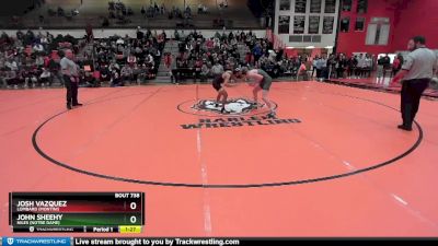 126 lbs Semifinal - John Sheehy, Niles (NOTRE DAME) vs Josh Vazquez, Lombard (MONTINI)