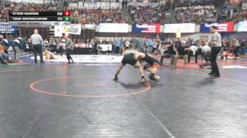 A - 144 lbs Cons. Round 2 - Ryder Haskins, Frenchtown vs Todd Whitescarver, Stevensville