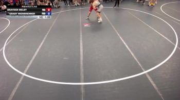 165 lbs 3rd Place Match - Brayden Melby, Pierz Wrestling Club vs Grady Weinbrenner, Pinnacle