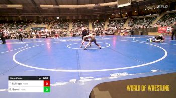 70 lbs Semifinal - Tobias Solinger, Moyer Elite vs Ewan Brown, Purler Wrestling, Inc