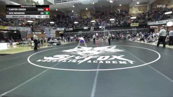 215 lbs 1st Place Match - Carter Green, Douglass Hs vs Ace Monihen, Council Grove Hs