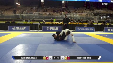 Jeremy Ryan Waite vs Jason O'neal Hackett 2025 Pan Jiu Jitsu IBJJF Championship