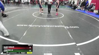 135 lbs Cons. Round 2 - Chritina Le, Milpitas vs Alize Robles, Soquel