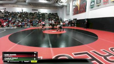 165 lbs Quarterfinal - Charlie Rohlf, Mountain Vista vs Gabe Rangel, Eaglecrest A