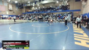 100lbs Semifinal - Luna Martinez-Arevalo, Centralia (Girls) vs Sharon Arroyo, Royal (Girls)