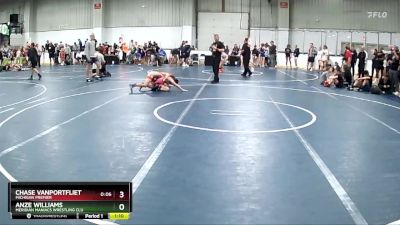 85 lbs Quarterfinal - Chase VanPortfliet, Michigan Premier vs Anze Williams, Meridian Maniacs Wrestling Clu