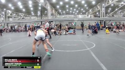 105 lbs Round 1 (4 Team) - Rylan Reitz, Mat Warriors Black vs Gregory Parani, Top Dawg Academy