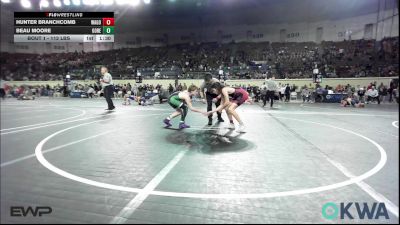 112 lbs Round Of 32 - Hunter Branchcomb, Wagoner Takedown Club vs Beau Moore, Gore Pirates Youth Wrestling