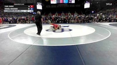 132 lbs Champ. Rd Of 128 - Carl Shew, IA vs Diesel Knudsen, UT