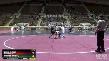 5A 132 lbs Cons. Semi - William Gaines, John Carroll Catholic HS vs Reese Thorn, Beauregard HS