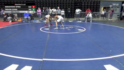 150 lbs 3rd Place - Sebastiono Spina, Gloucester Twp vs Trevor Copes, Frederica