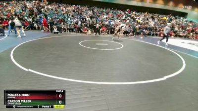 138 lbs Cons. Round 1 - Carson Miller, Spring Creek vs Manakai Kirn, Galena