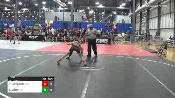 74 lbs Rr Rnd 4 - Dalton Komperda, Missouri Avengers vs Steven Uden, Storm Wrestling