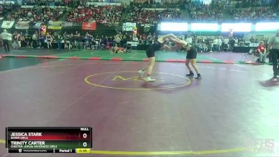 G - 138 lbs Cons. Round 2 - Trinity Carter, Chester-Joplin-Inverness Girls vs Jessica Stark, Baker Girls