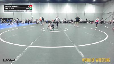 65 lbs Quarterfinal - Isaiah Rodriguez, Tulsa Elite 9U vs Jude Varela, Team Savage 9U