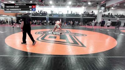 215 lbs Semifinal - Matthew Aust, War Eagle Wrestling vs Jax Vanderfeltz, Tri-Cap
