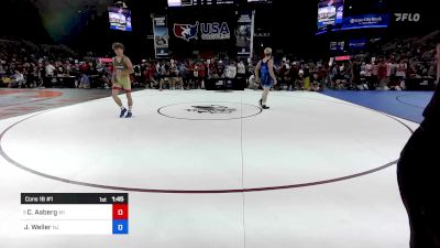 144 lbs Cons 16 #1 - Cade Aaberg, WI vs Jackson Weller, NJ