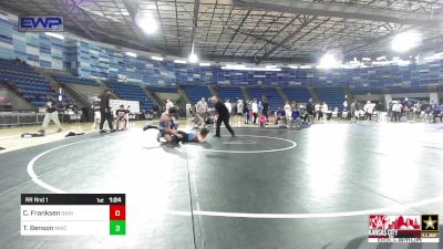 126-D lbs Rr Rnd 1 - Cash Franksen, Daniel Cormier Wrestling Club vs Teagan Benson, MWC Wrestling Academy, NE