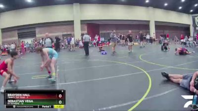 130 lbs Round 3 (6 Team) - Brayden Hall, Trinity Top Team vs Sebastian Vega, KY Extreme